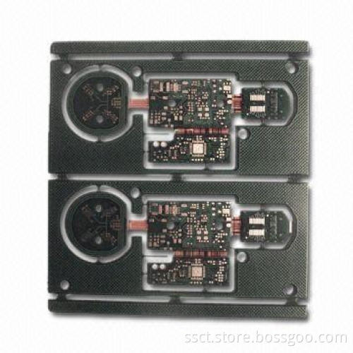 Rigid-flexible Board with 1.0 ± 10%mm Finished Thickness and ENIG Surface Finishing